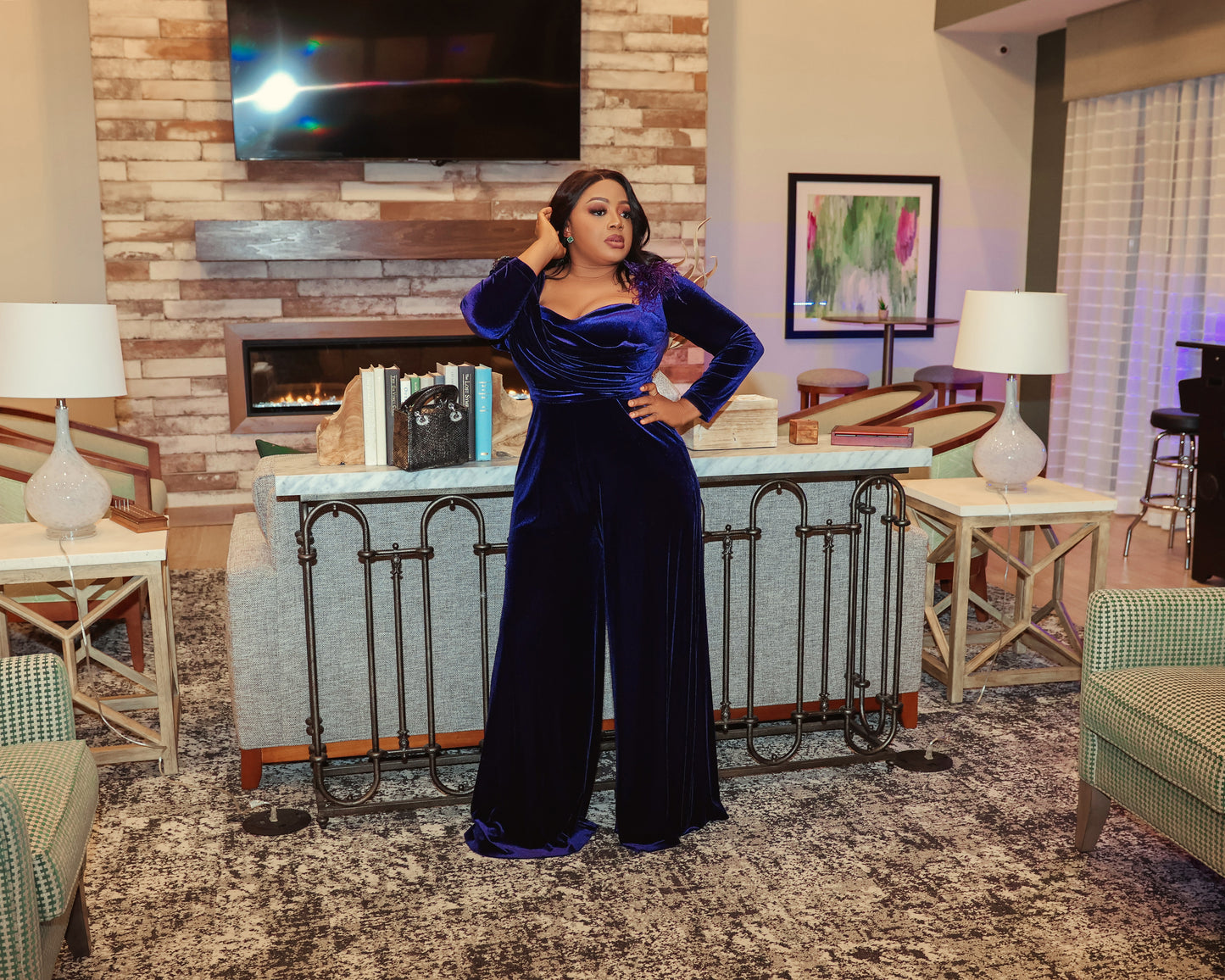 Blue Jumpsuit