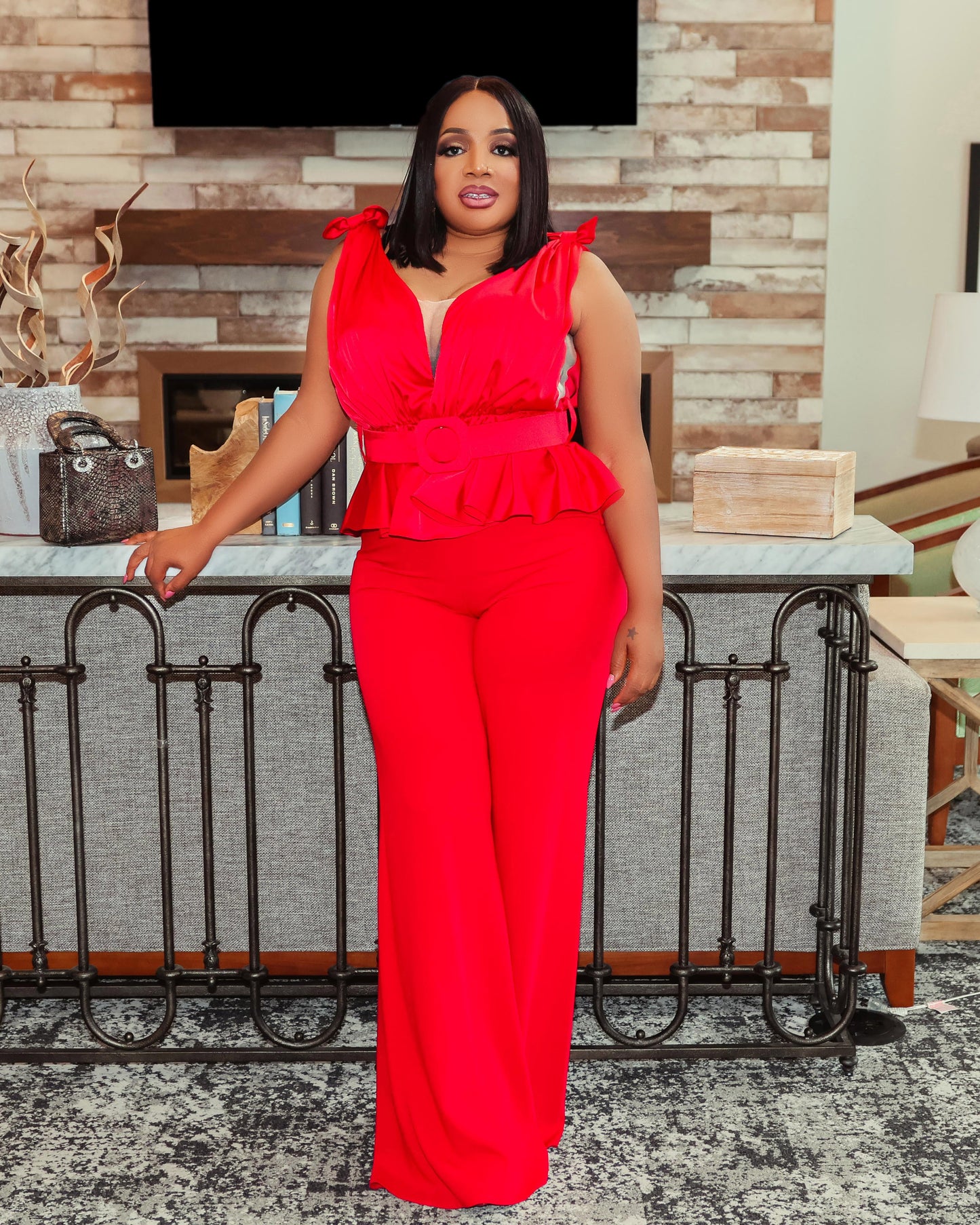 Glamorous Red Jumpsuit