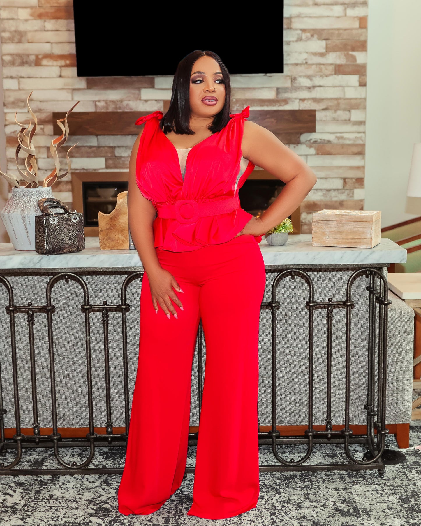 Glamorous Red Jumpsuit
