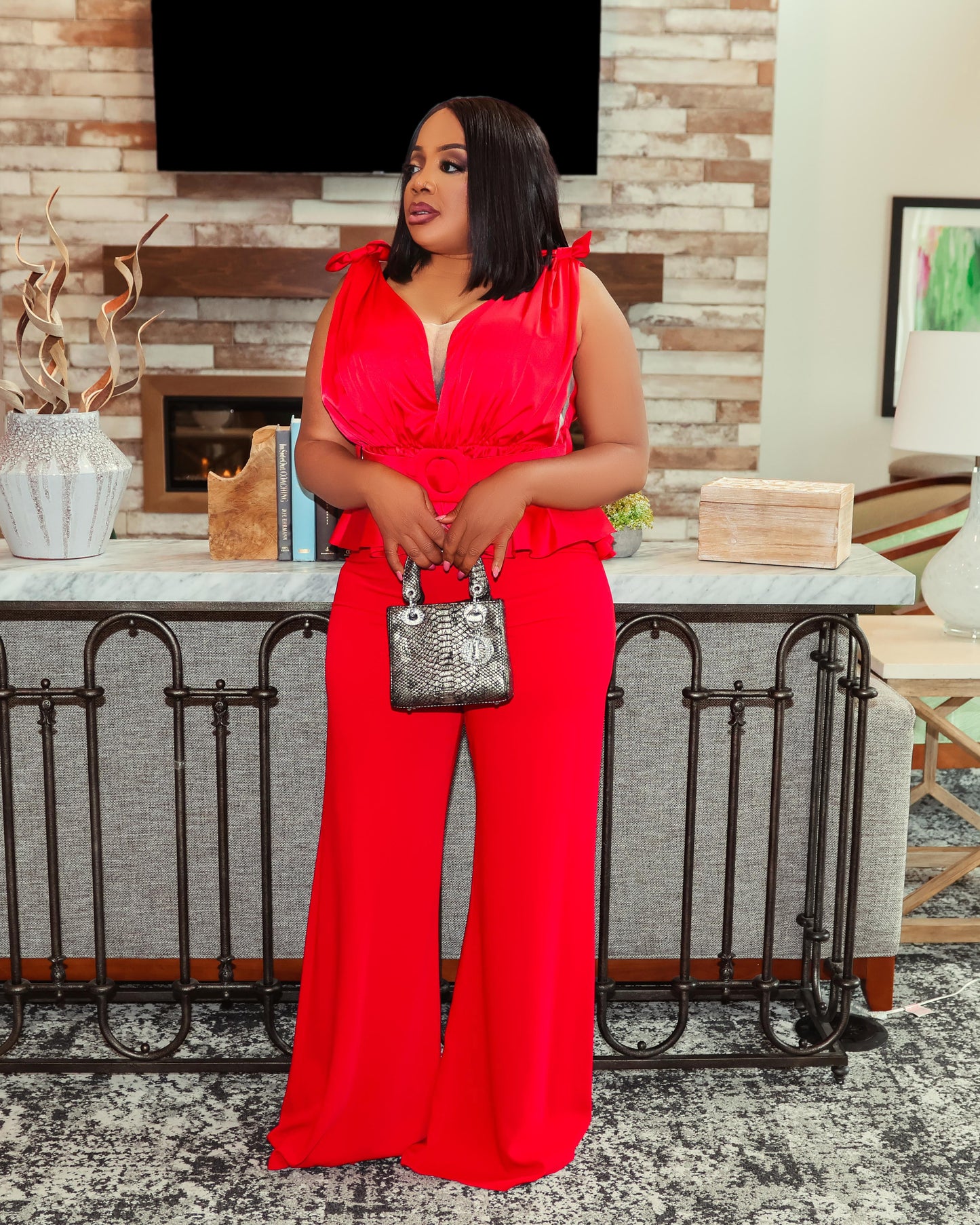 Glamorous Red Jumpsuit