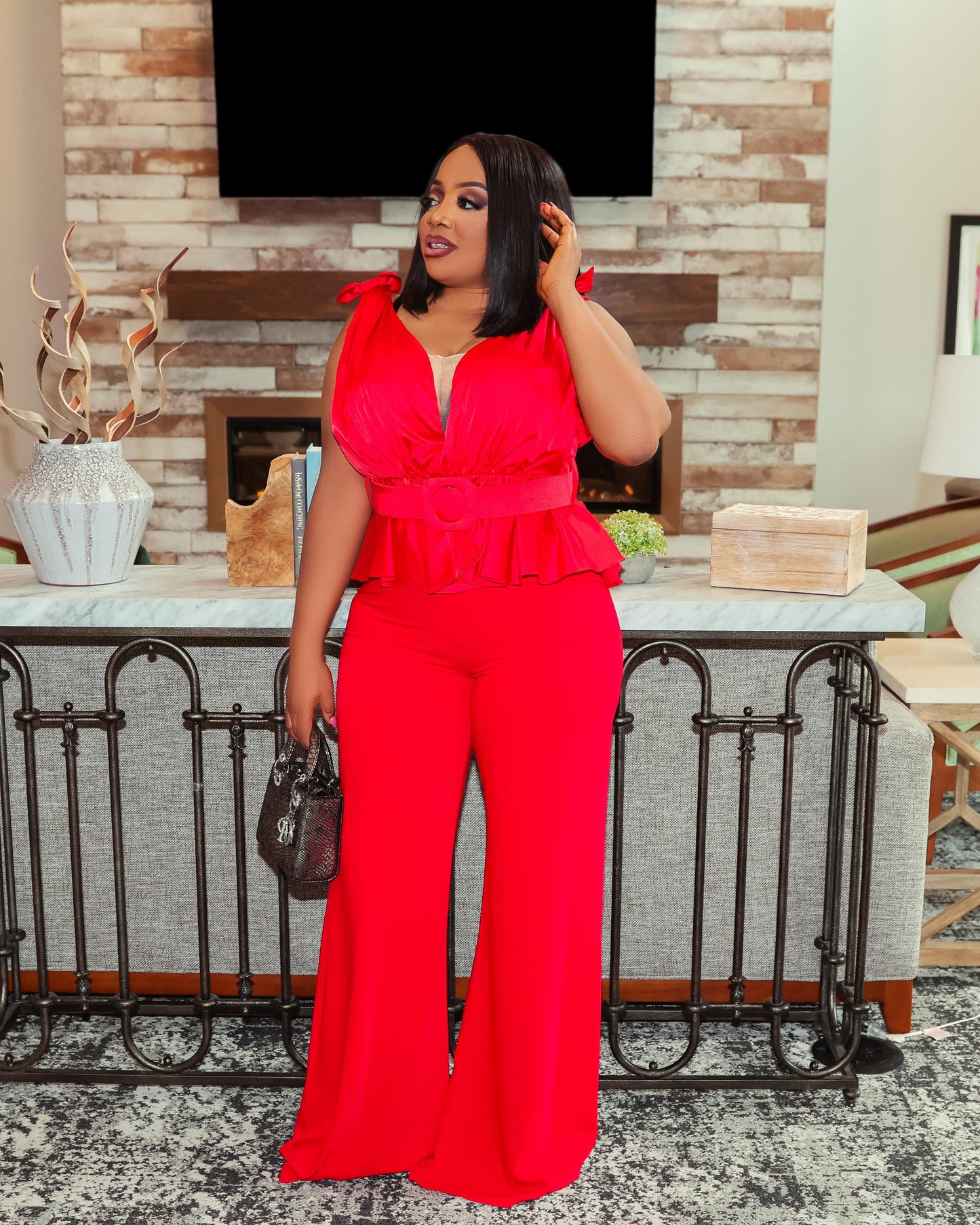 Glamorous Red Jumpsuit