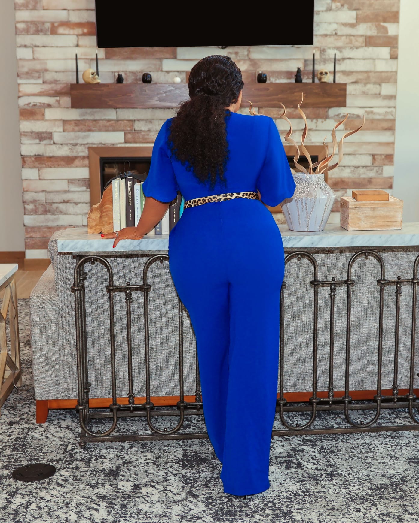 Elegant Blue Jumpsuit
