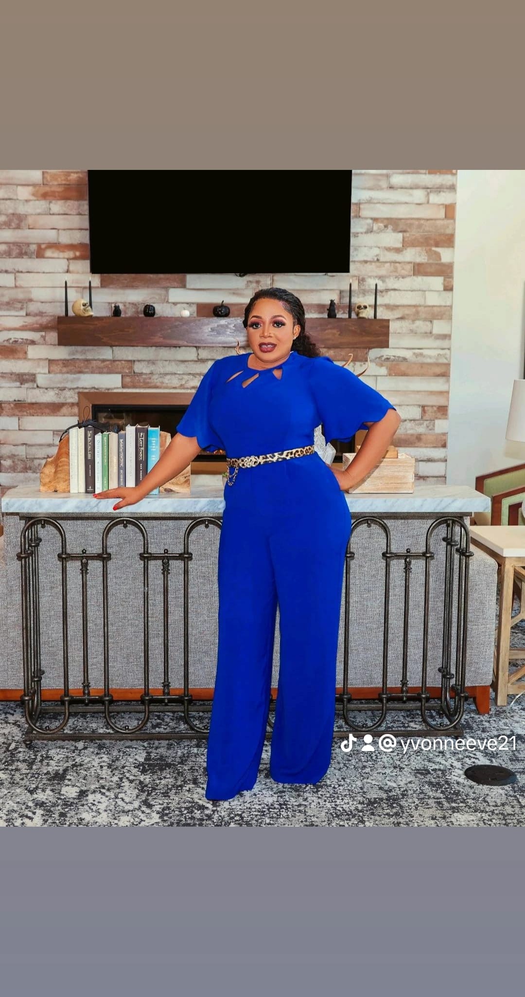 Elegant Blue Jumpsuit