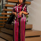 Striped Multicolored 2 Piece Set