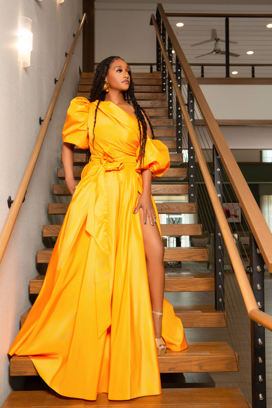 Stylish Yellow Gown