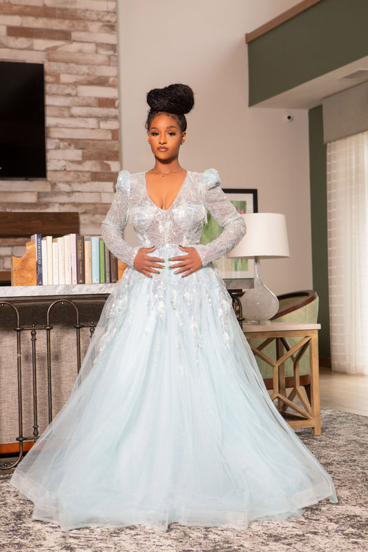 WHITE PARTY GOWN